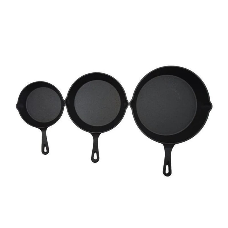 6 Inch Cast Iron Skillet Nonstick Frying Pan With Drip Spouts For Indoor Outdoor And Camping Cooki 5