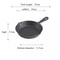 6 Inch Cast Iron Skillet Nonstick Frying Pan With Drip Spouts For Indoor Outdoor And Camping Cooki 6