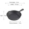 6 Inch Cast Iron Skillet Nonstick Frying Pan With Drip Spouts For Indoor Outdoor And Camping Cooki 7
