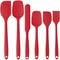 6 Piece Silicone Spatula Set Food Grade Heat Resistant Non Stick Baking And Cooking Tools 0