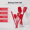 6 Piece Silicone Spatula Set Food Grade Heat Resistant Non Stick Baking And Cooking Tools 2