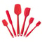 6 Piece Silicone Spatula Set Food Grade Heat Resistant Non Stick Baking And Cooking Tools 7