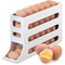 4 Tier Rolling Egg Dispenser Refrigerator Egg Storage Rack Holds 30 Eggs 0