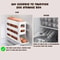 4 Tier Rolling Egg Dispenser Refrigerator Egg Storage Rack Holds 30 Eggs 1