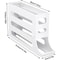 4 Tier Rolling Egg Dispenser Refrigerator Egg Storage Rack Holds 30 Eggs 5