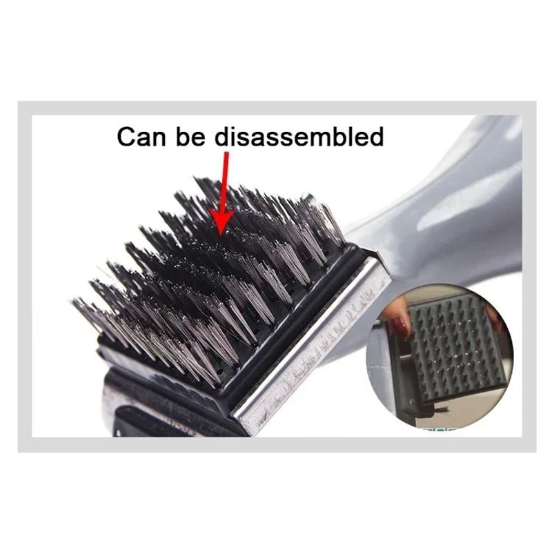 Stainless Steel BBQ Grill Steam Cleaning Brush For Outdoor Grills 9
