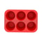 6 Cup Silicone Jumbo Muffin Pan Large Cupcake And Popover Baking Tray 6