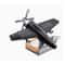 Solar Powered Airplane Car Diffuser With Wooden Base For Home And Office 6