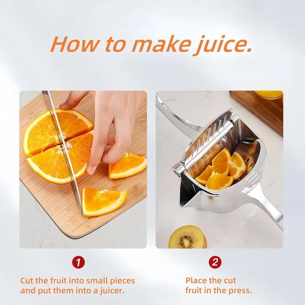 Heavy Duty Manual Citrus Juicer Metal Fruit Squeezer Extractor 4