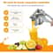 Heavy Duty Manual Citrus Juicer Metal Fruit Squeezer Extractor 7