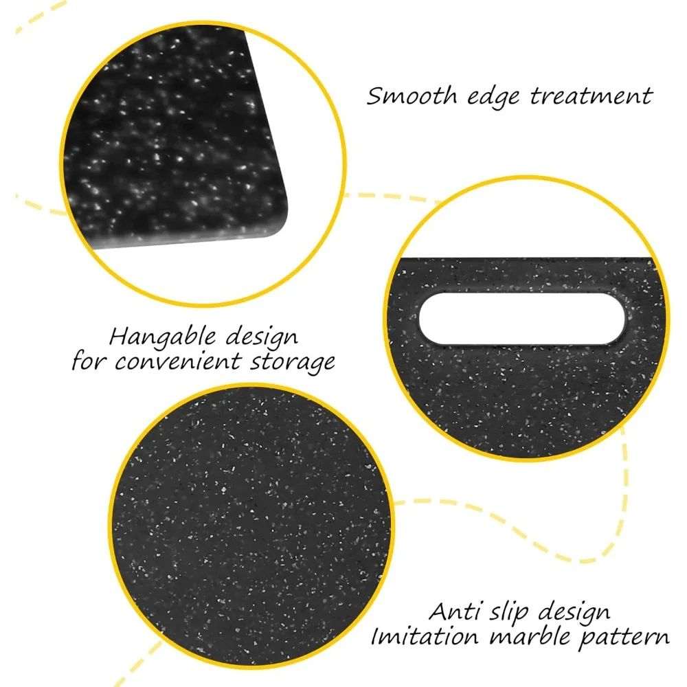 Non Slip Granite Cutting Board With Easy Grip Handle Dishwasher Safe 1