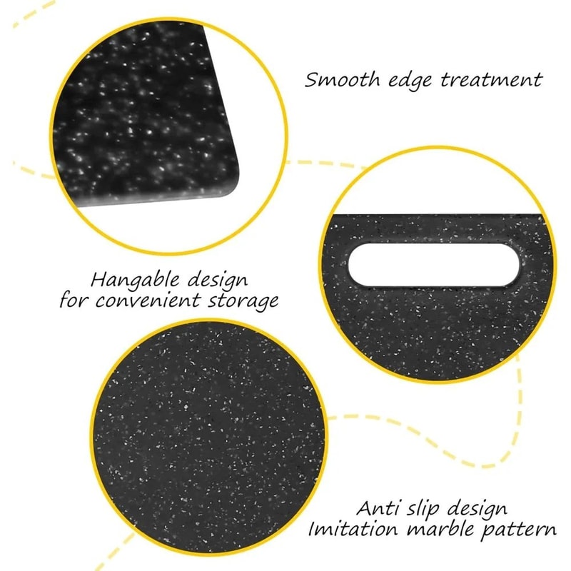 Non Slip Granite Cutting Board With Easy Grip Handle Dishwasher Safe 1