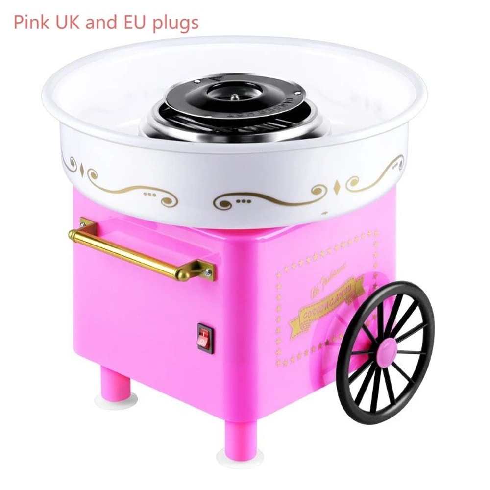 DIY Retro Cotton Candy Machine With Stainless Steel Bowl For Kids And Parties 6