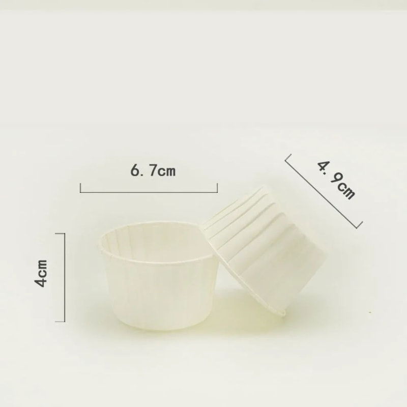 High Temperature Resistant Paper Muffin Cups Roll Edge Baking Cups 5