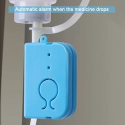 automatic infusion fluid reminder sensor drip alarm battery powered