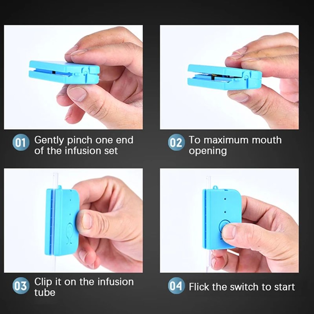 Automatic Infusion Fluid Reminder Sensor Drip Alarm Battery Powered 8