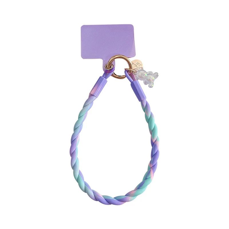 Cute Luminous Bear Phone Strap Long Lanyard Silicone Pendant 5