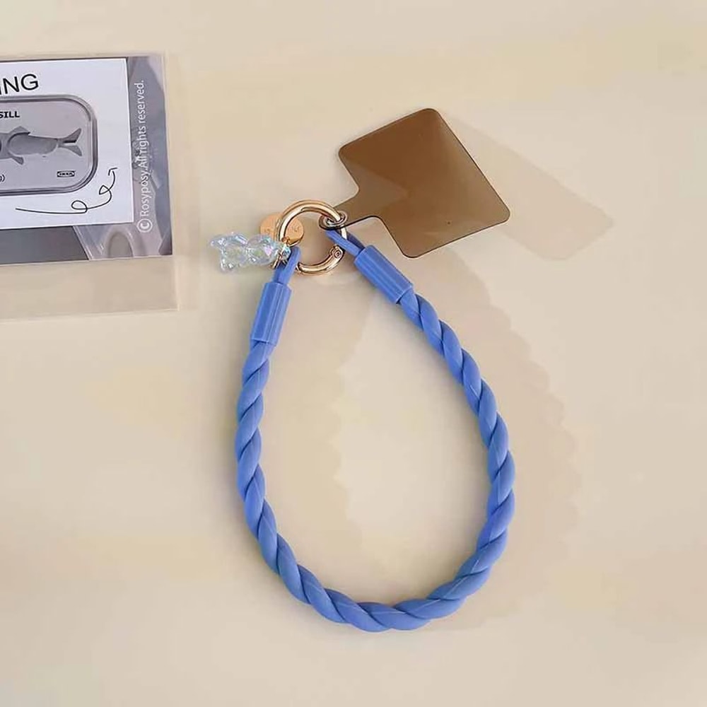 Cute Luminous Bear Phone Strap Long Lanyard Silicone Pendant 6