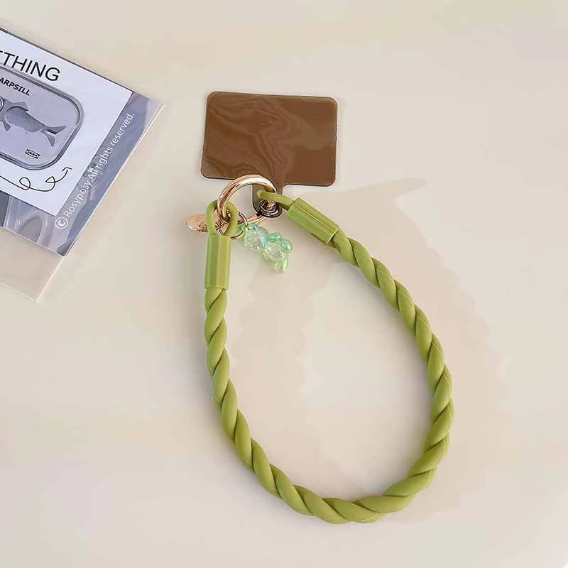 Cute Luminous Bear Phone Strap Long Lanyard Silicone Pendant 16
