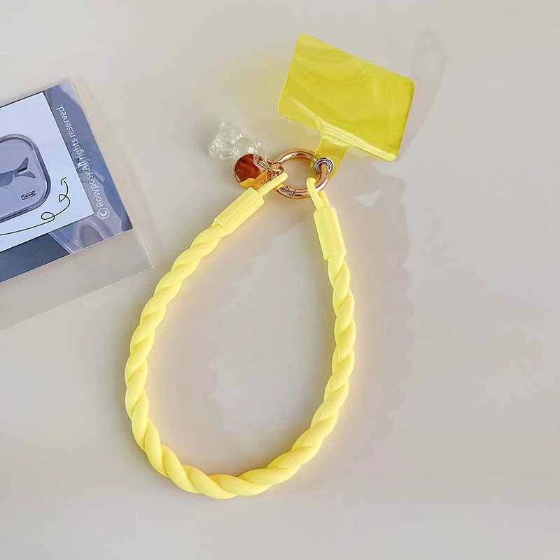 Cute Luminous Bear Phone Strap Long Lanyard Silicone Pendant 17