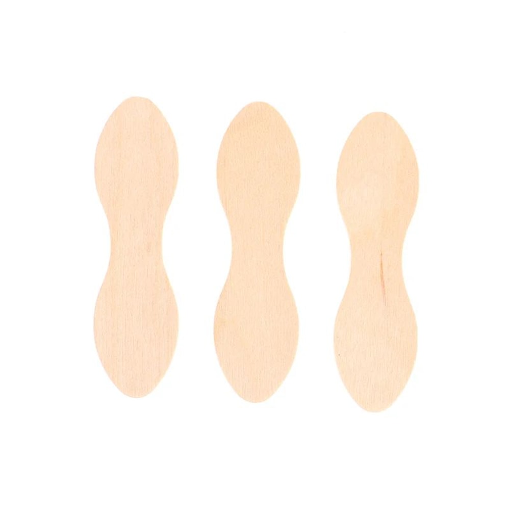 50 Pcs Disposable Wooden Waxing Sticks Body Hair Removal Spatula 8