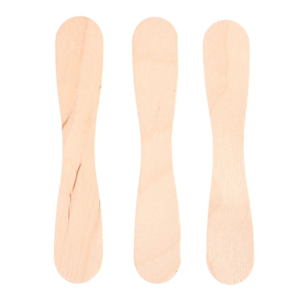 50 Pcs Disposable Wooden Waxing Sticks Body Hair Removal Spatula 10