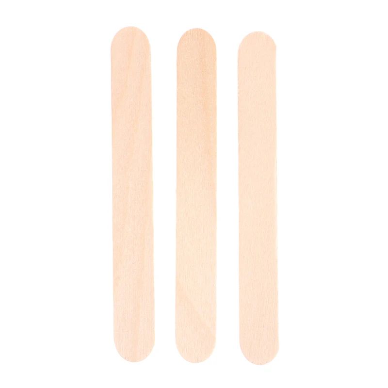 50 Pcs Disposable Wooden Waxing Sticks Body Hair Removal Spatula 11