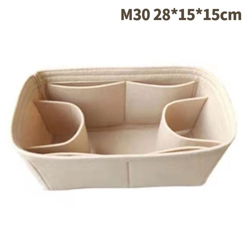 Felt Cloth Bag Organizer Insert Portable Handbag And Makeup Organizer 4