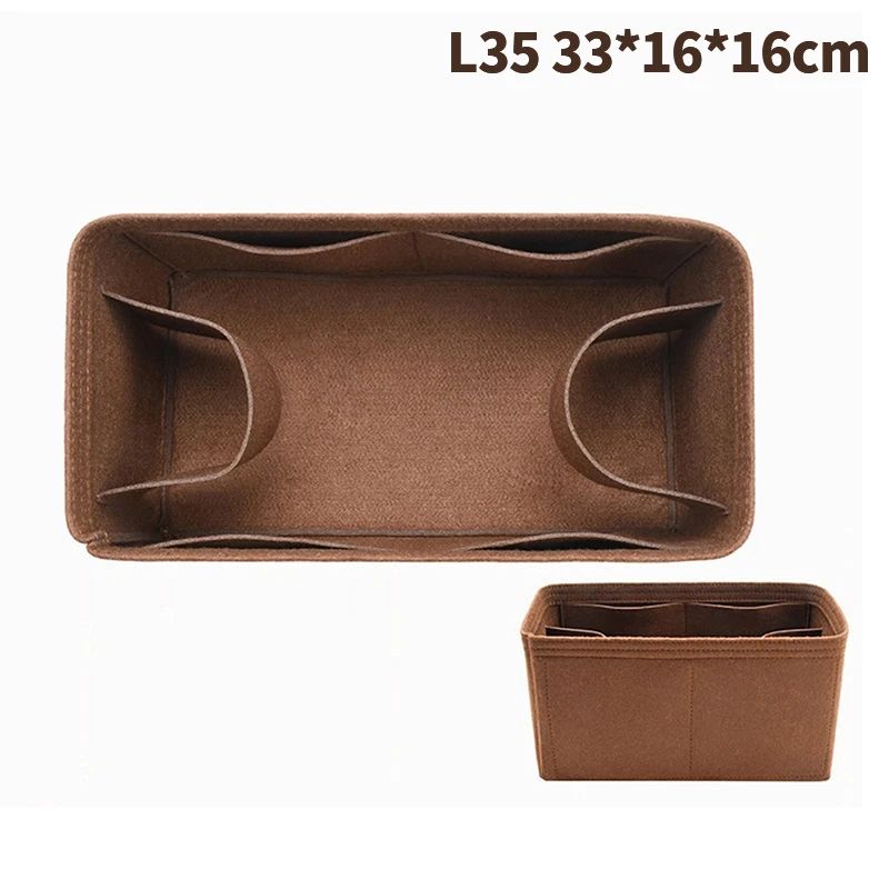 Felt Cloth Bag Organizer Insert Portable Handbag And Makeup Organizer 14