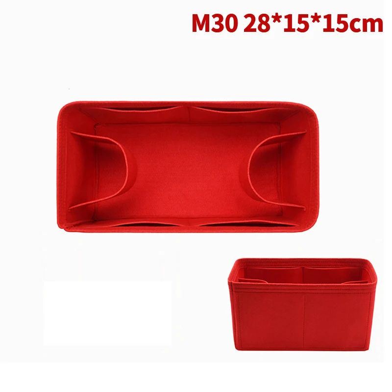 Felt Cloth Bag Organizer Insert Portable Handbag And Makeup Organizer 22