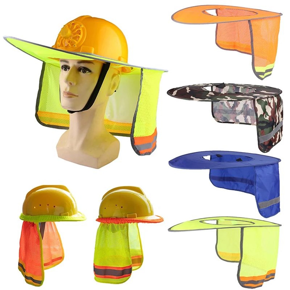 Summer Sun Shade Hard Hat Neck Shield Reflective Safety Helmet Cover 0