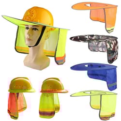 summer sun shade hard hat neck shield reflective safety helmet cover
