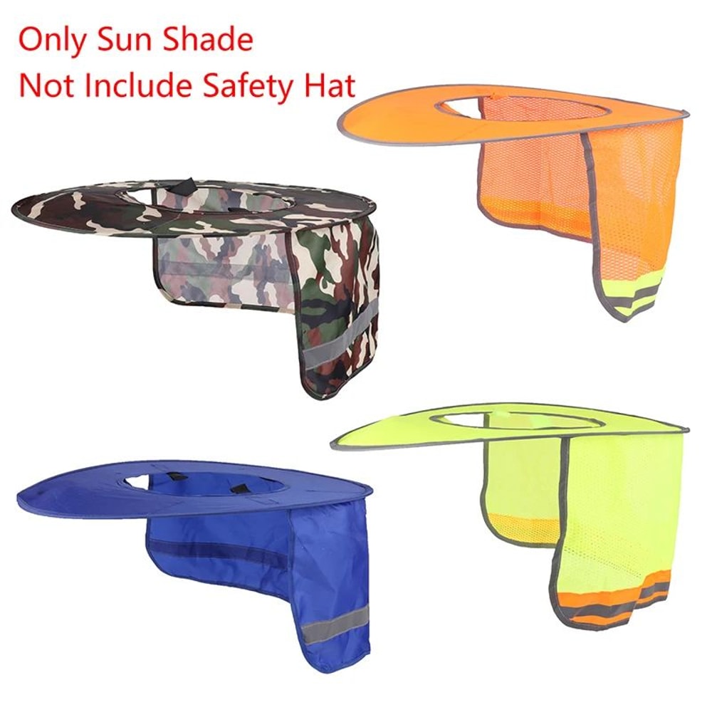 Summer Sun Shade Hard Hat Neck Shield Reflective Safety Helmet Cover 1