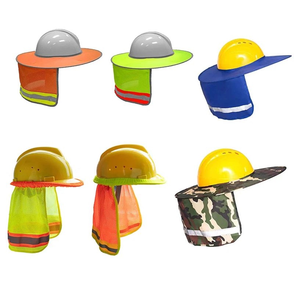 Summer Sun Shade Hard Hat Neck Shield Reflective Safety Helmet Cover 2