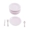 1 12 Dollhouse Miniature Plate Knife Fork Spoon Set Tableware Decor 9
