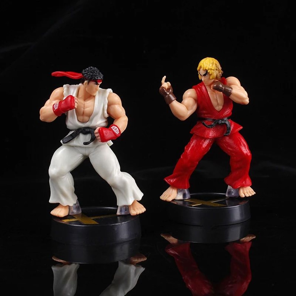 Anime Ken Masters Action Figure PVC Street Fighter Game Doll 0