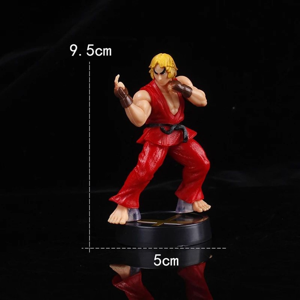 Anime Ken Masters Action Figure PVC Street Fighter Game Doll 7