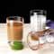 Heat Resistant Glass Measuring Cup With Handle For Espresso And Milk 3