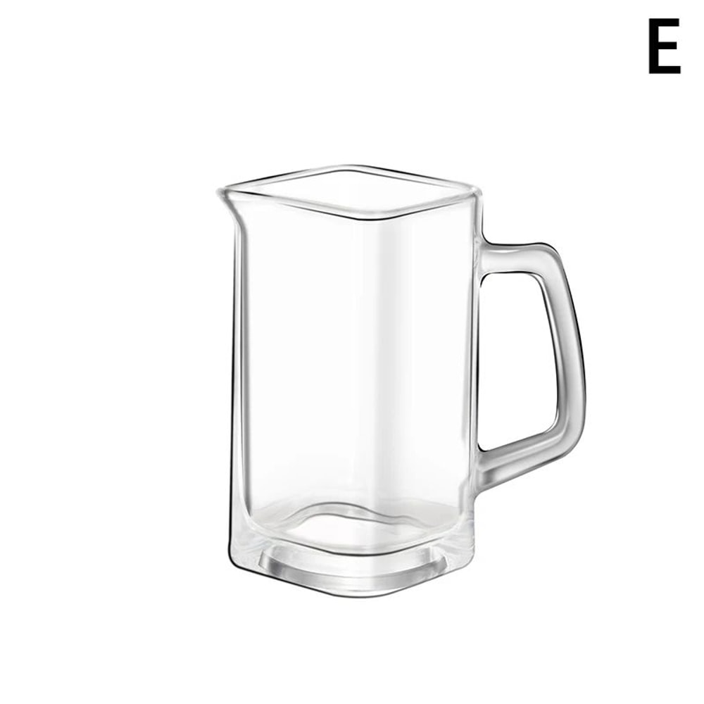 Heat Resistant Glass Measuring Cup With Handle For Espresso And Milk 14