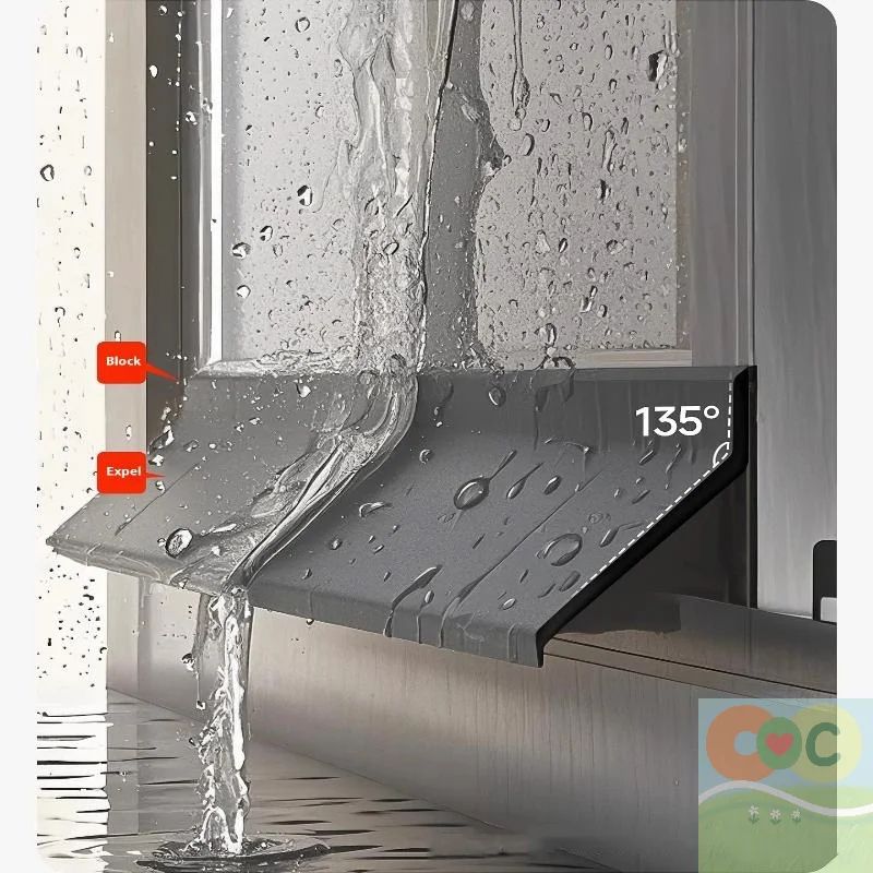 50cm Window Water Blocking Bar Weatherstrip Rain And Windproof Seal 4