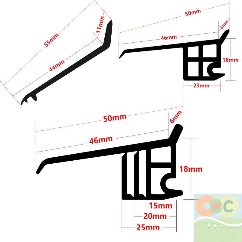 50cm Window Water Blocking Bar Weatherstrip Rain And Windproof Seal 5