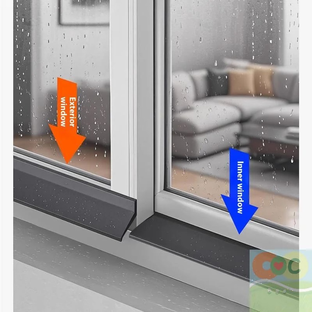 50cm Window Water Blocking Bar Weatherstrip Rain And Windproof Seal 6