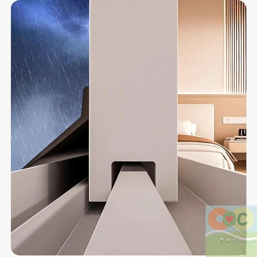 50cm Window Water Blocking Bar Weatherstrip Rain And Windproof Seal 9