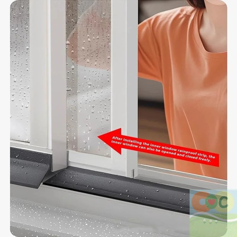 50cm Window Water Blocking Bar Weatherstrip Rain And Windproof Seal 10
