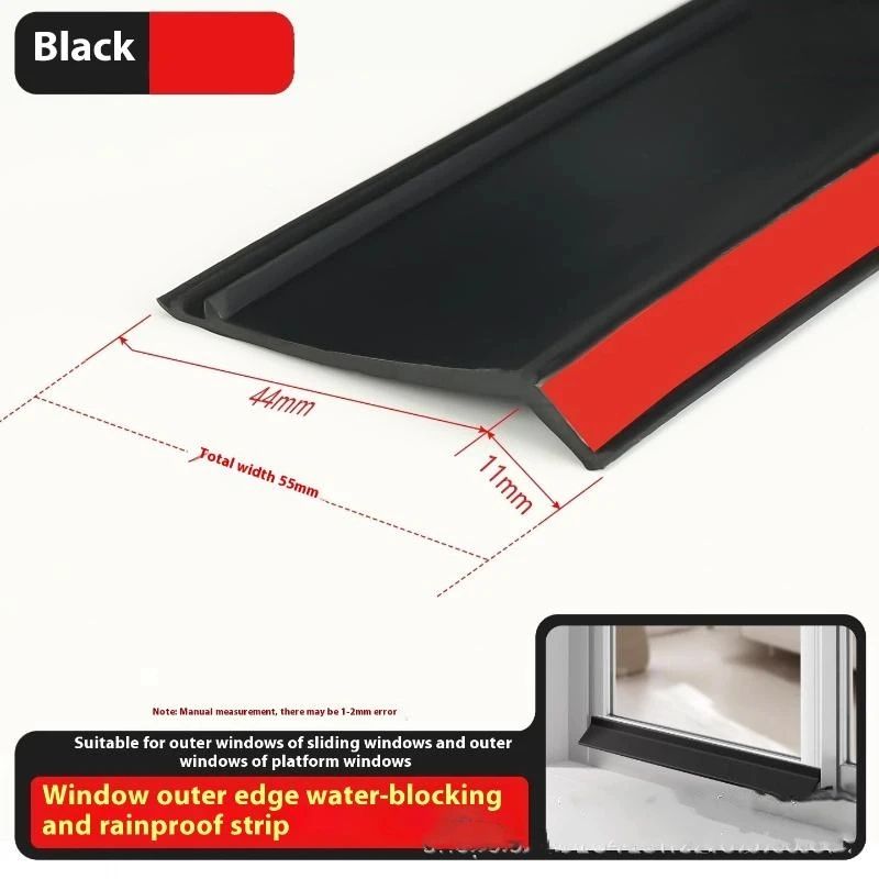 50cm Window Water Blocking Bar Weatherstrip Rain And Windproof Seal 16