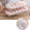Egg Storage Box With Lid Refrigerator Egg Organizer Tray 8