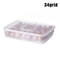 Egg Storage Box With Lid Refrigerator Egg Organizer Tray 12