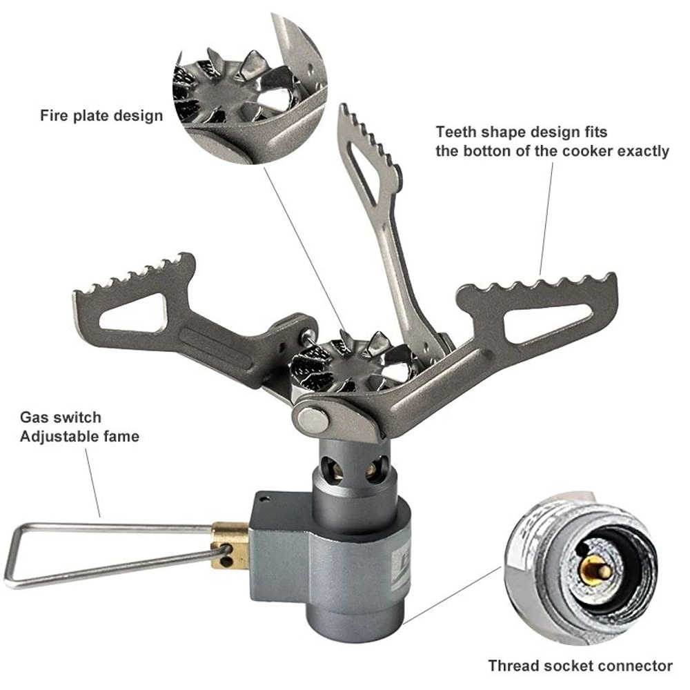 Ultralight Titanium Camping Gas Stove BRS 3000T Portable Outdoor Burner 1