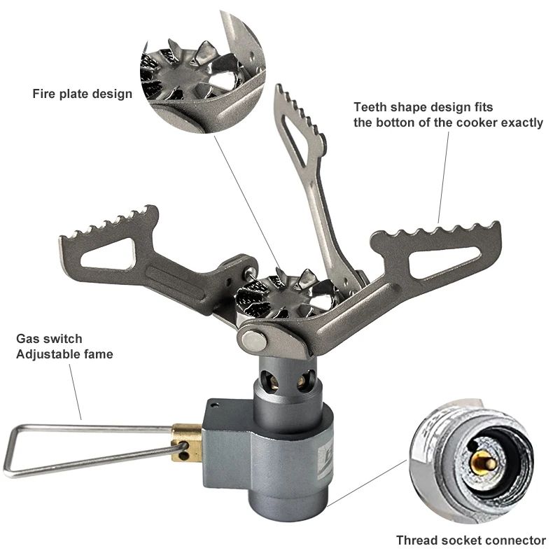 Ultralight Titanium Camping Gas Stove BRS 3000T Portable Outdoor Burner 1