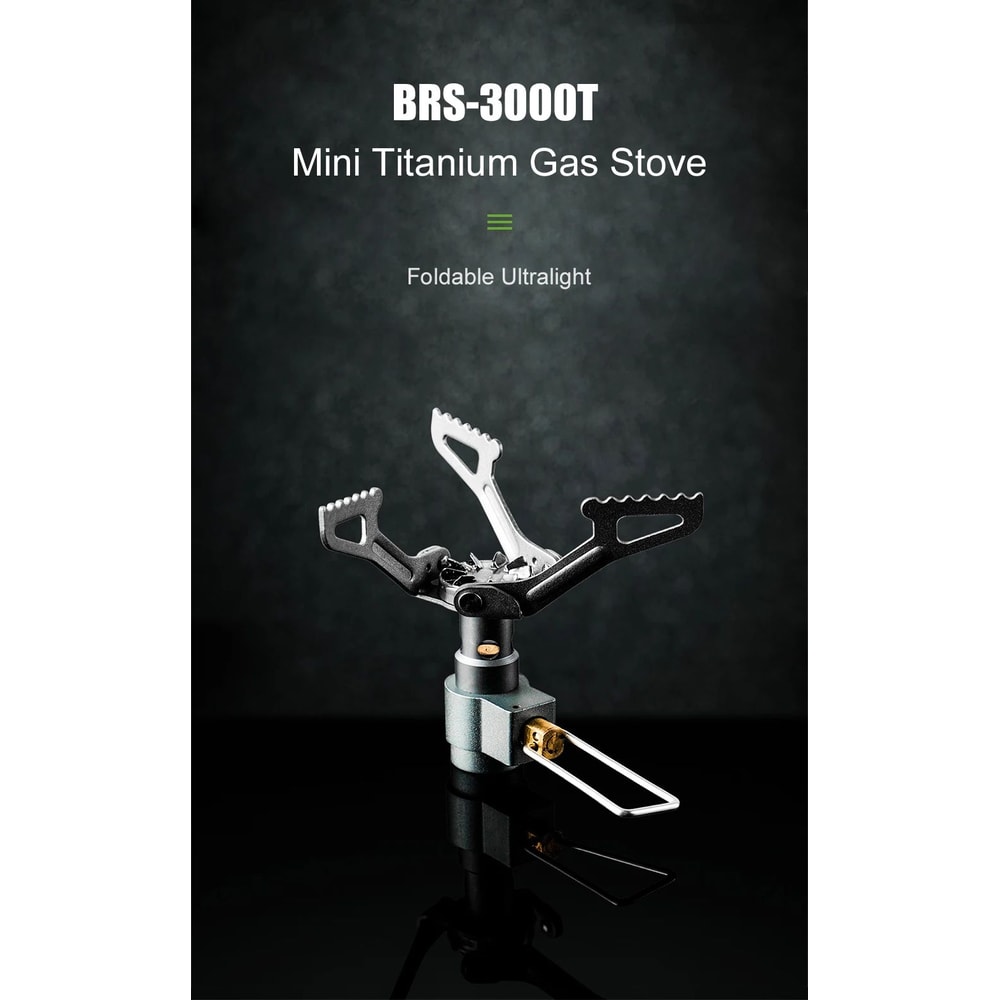 Ultralight Titanium Camping Gas Stove BRS 3000T Portable Outdoor Burner 6